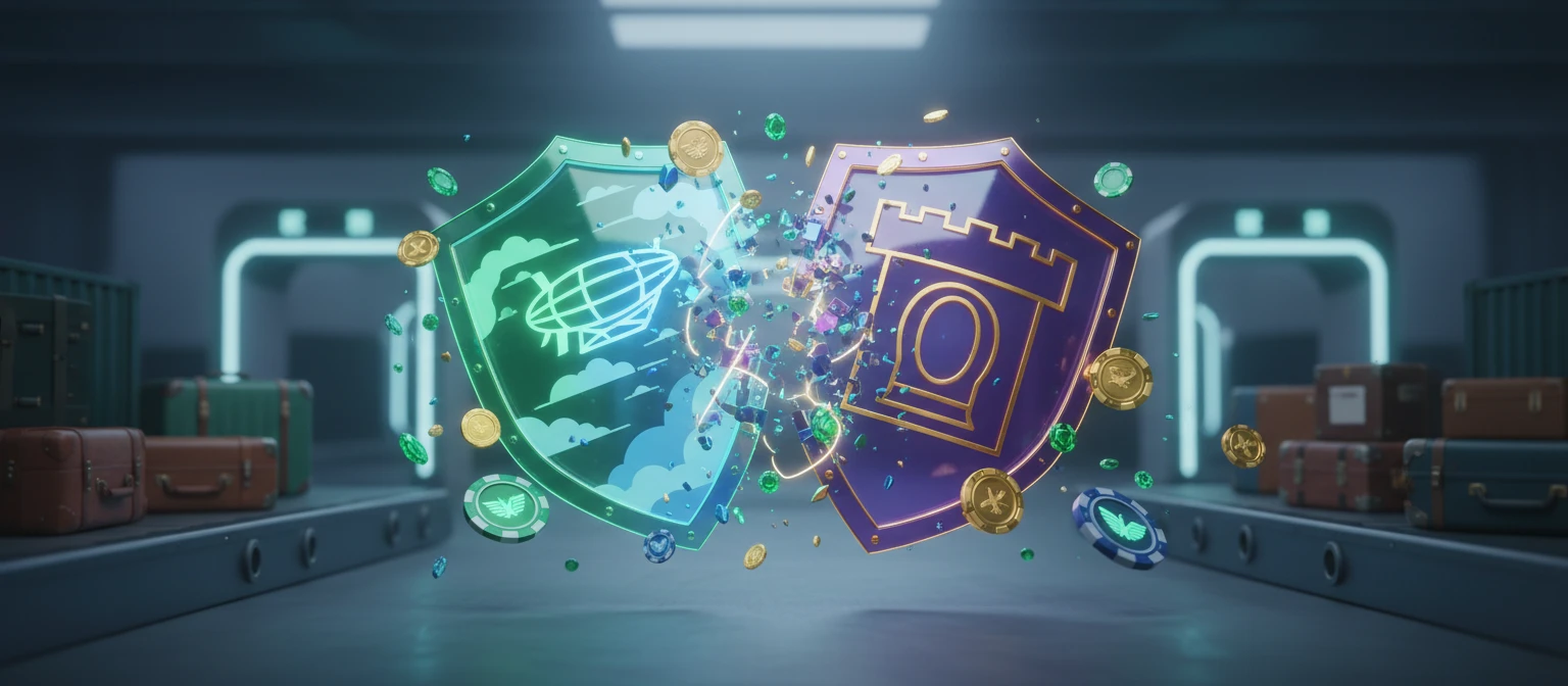 Concept illustration separating game fairness from casino payout trust
